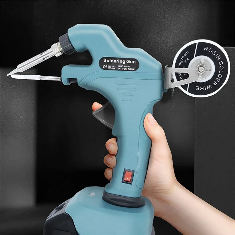 Wireless Internally Heated Battery Soldering Gun Automatically Send Tin Gun Welding Repair Tool Solder Iron for Makita Battery