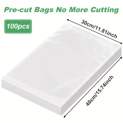 100pcs/lot BPA-Free Kitchen Vacuum Bags for Food Vacuum Sealer Packing Machine Food Storage Bag Kitchen Accessories