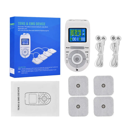 12-Mode TENS Pulse Physiotherapy Machine Full Body Back Massager 40-level Muscle Electrostimulator Relaxation Treatment Health