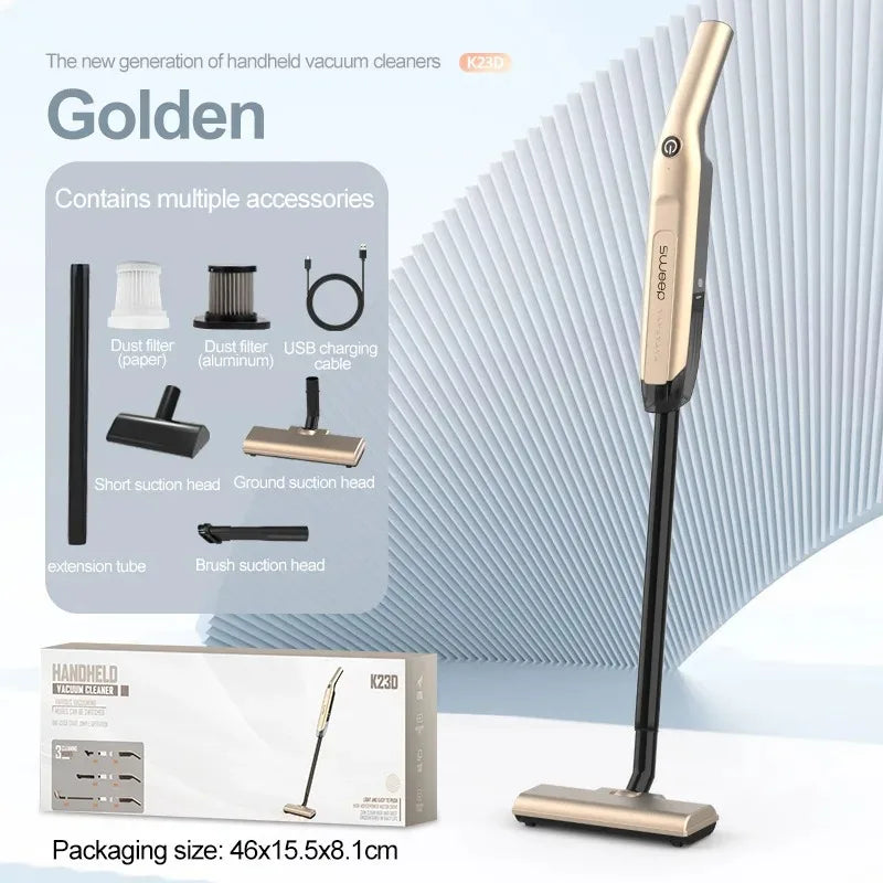 Wireless Handheld Vacuum Cleaner 20000Pa Strong Suction Lightweight Deep Cleaning for Home Pet Hair Car Floor Sweeping Tool