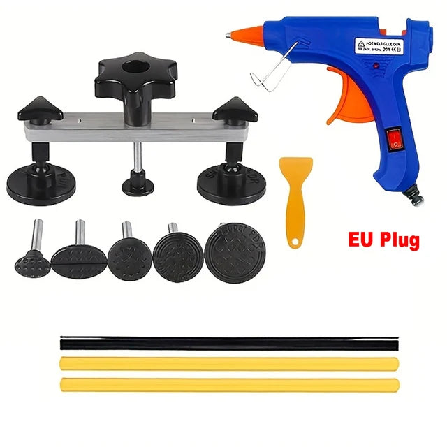 Car Dent Puller Kit Paintless Dent Golden Lifter Suction Cup Bridge Puller Dent Remove Tool Hail Damage Refrigerator Door Repair