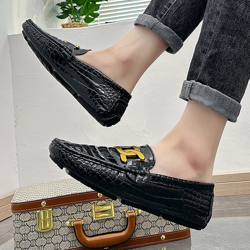 Men Loafers Shoes High Quality Party Shoes Fashion Men Non Slip Casual PU Leather Man Flat Classic Comfy Slip on Men Loafers
