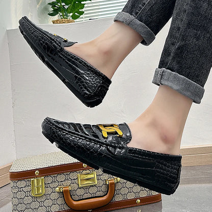 Men Loafers Shoes High Quality Party Shoes Fashion Men Non Slip Casual PU Leather Man Flat Classic Comfy Slip on Men Loafers