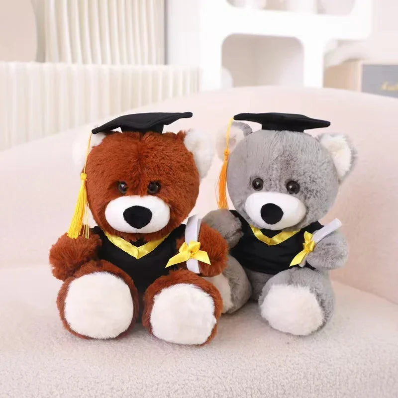 Graduate Plush Dolls Doctor Capybara Owl Bear Plush Toy Cute Stuffed Animal Toy Doll Soft Cartoon Pillow Graduation Gift