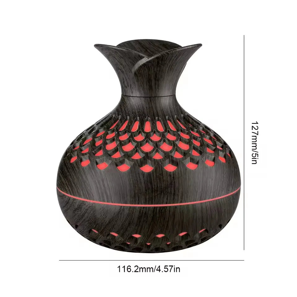 Wood Grain Humidifier 300ml USB Aroma Diffuser Atomizer USB Household Humidifier Hydrating Instrument Desktop Humidifier
