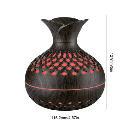 Wood Grain Humidifier 300ml USB Aroma Diffuser Atomizer USB Household Humidifier Hydrating Instrument Desktop Humidifier