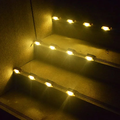 1~20PCs Solar Deck Lights Outdoor Waterproof LED Fence Lights Garden Step Lamp for Patio Stairs Railing Pathway Fences