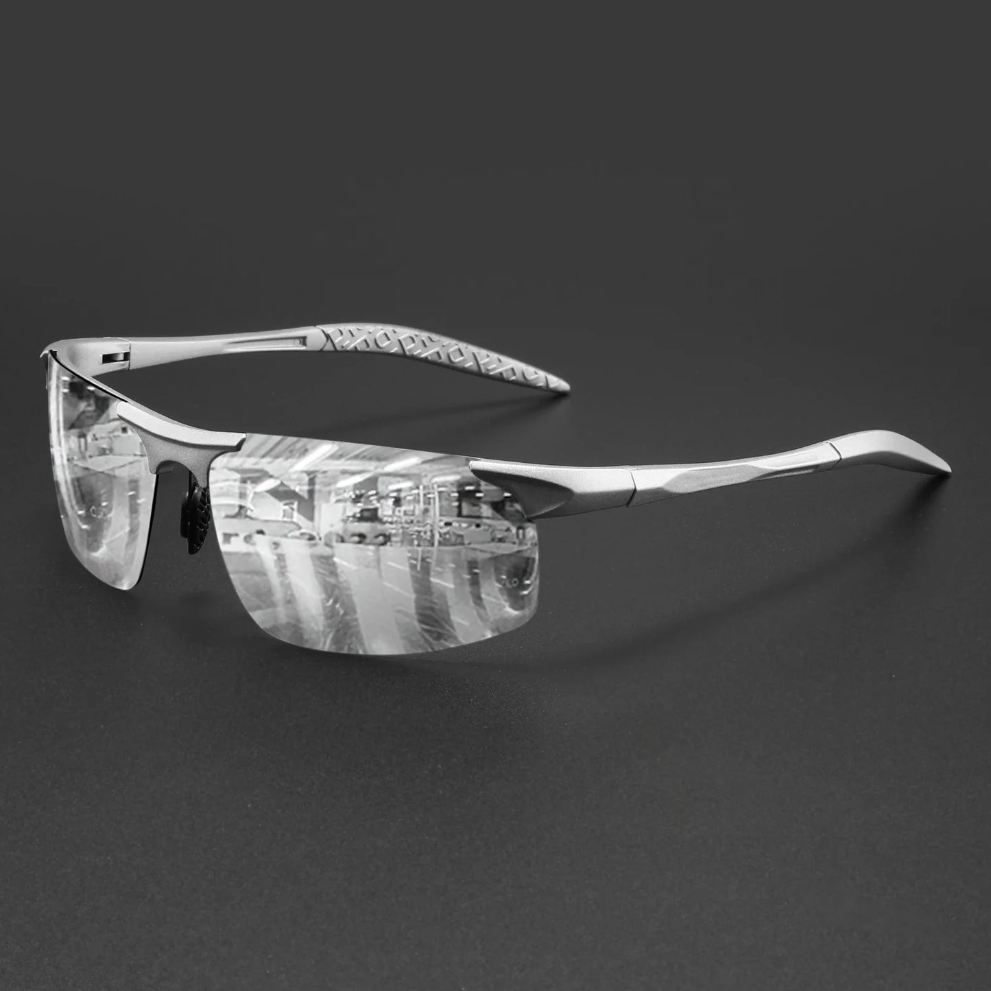 Classic Colorful Semi-Rimless Outdoor Polarized Sunglasses - Spring Hinge, UV400 for Driving, Fishing & Daily Use