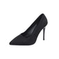 Women New Mid Heeled Sandals Black 6-8-10cm Pointed Thin Heeled Baotou Banquet High Heeled Shoes Womens Shoes Tacones Mujer