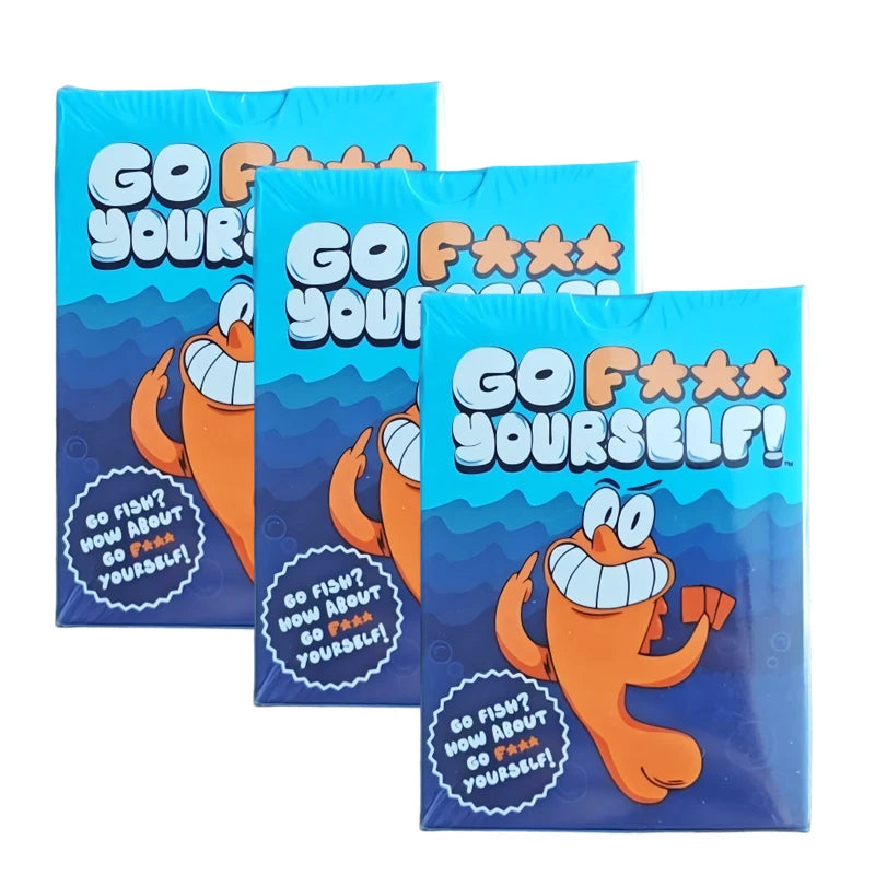 Go Fish Card Game Yourself Fun Gag Gift Hilarious Board Games with A Twist Night Family Interaction Party Game for 2+ Players