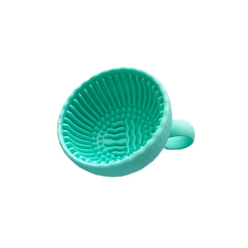 Makeup Brush Cleaner Folding Powder Puff Cleaning Bowl Eyeshadow Brushes Wash Clean Mat Beauty Tools Soft Silicone Scrubber Box
