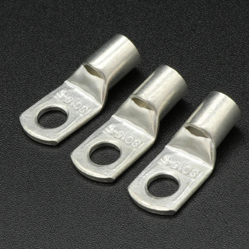 1~50Pcs SC Type Wire Nose Terminal SC35 SC50 SC70 SC95 Bare Copper Battery Block Lugs Hole ID 6 8 10 12mm Crimp Wire Connectors