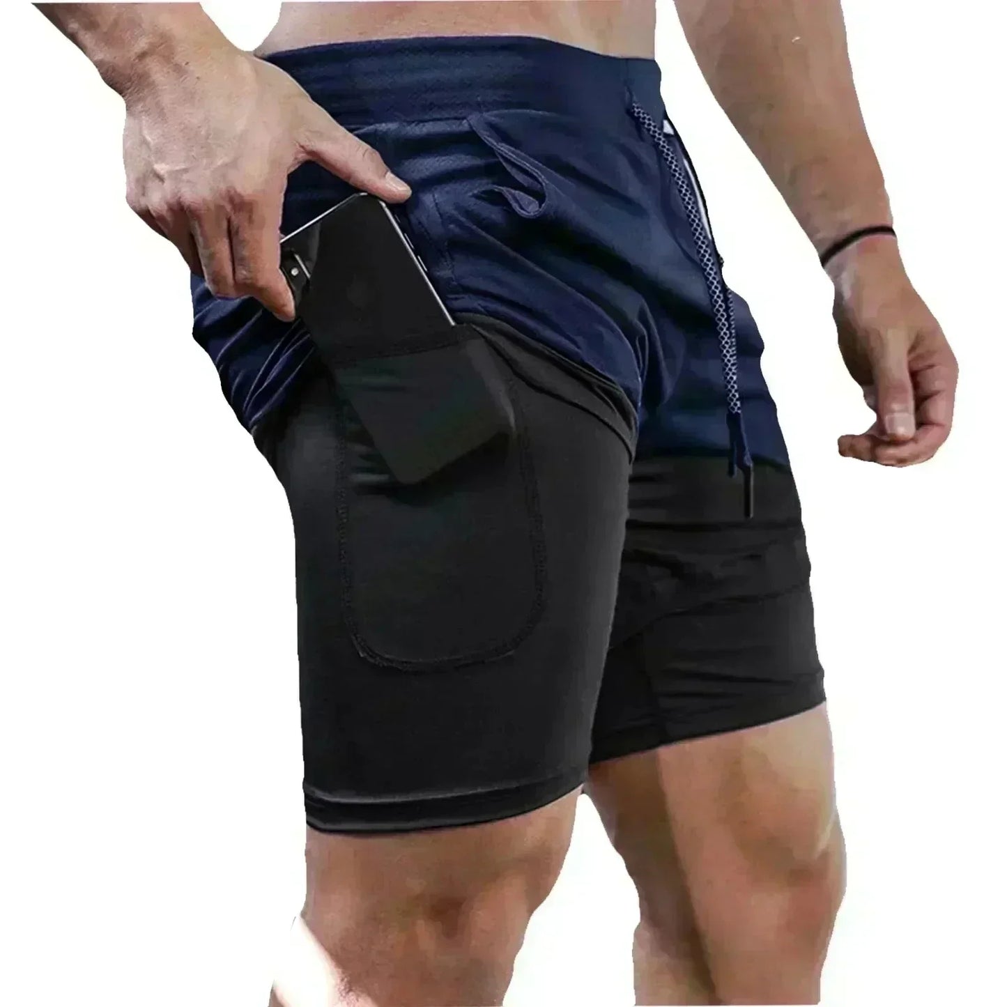 Pokémon Game 2-in-1 Shorts Summer/Autumn Men's and Women's New Joint Sports and Fitness American Trend Double-layer Shorts