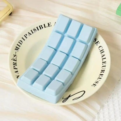 Chocolate Block Stress Relief Toy PU Soft and Slow Rebound Office Stress Relief Toy Hand Relaxation Gift Desktop Ornament