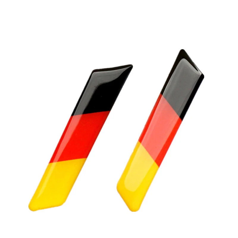 2Pc Germany Flag Badge Emblem Lift Wrench Handle Seat Insert 3D Sticker Cover For Volkswagen VW Golf 5 6 MK5 MK6 GTI Car Styling
