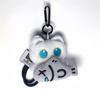 6/1 szt. Urocza pluszowa lalka czarny kot brelok do kluczy zawieszka do torebki Charms Kawaii akcesoria do breloczków dla kobiet par prezent