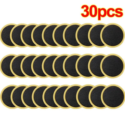 30 20 10PCS Bicycle Glue Free Tire Patches Tool Quick Repairing Tyre Protection Patch Adhesive Quick Drying Bike Accessories