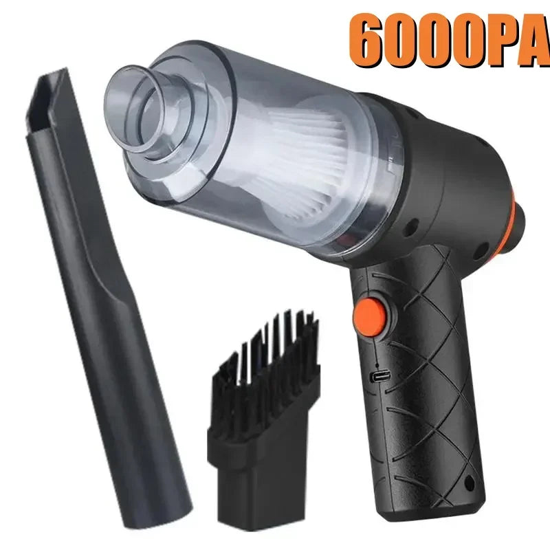 6000PA Car Vacuum Cleaner Portable Wireless Cleaner for Home Appliance Powerful Cleaning Machine Car Cleaner for Keyboard ﻿