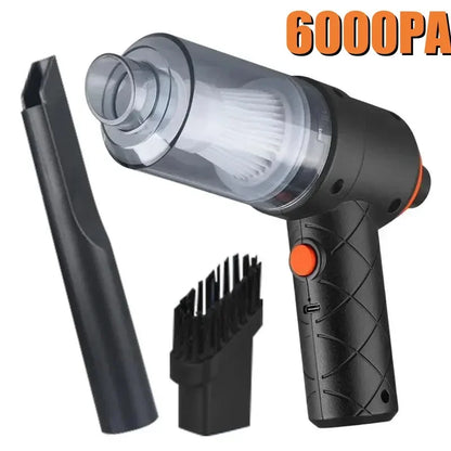 6000PA Car Vacuum Cleaner Portable Wireless Cleaner for Home Appliance Powerful Cleaning Machine Car Cleaner for Keyboard ﻿