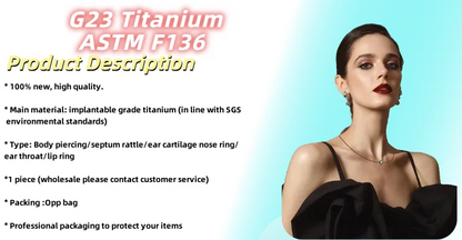 Classical Nose Rings G23 Titanium Anodizing Piercing Body Jewelry Basic Earrings Sexy Septum Piercing Nariz Gifts Safe Piercing