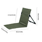 Foldable Stadium Seat Without Legs Lightweight Camping Chair with Backrest Compact Beach Lounger for Stadium Balcony