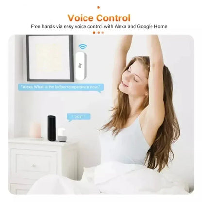 Tuya Zigbee 3.0 Wireless Temperature Humidity Sensor Smart Humidity Detector APP Monitor Voice Control Alexa Google Assistant