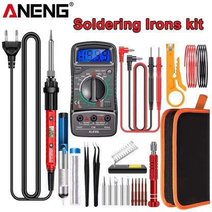 Digital Display Electric Soldering Iron ANENG SL105 Adjustable Temperature EU/220V US/110V Portable Kit Weld Solder Repair Tools