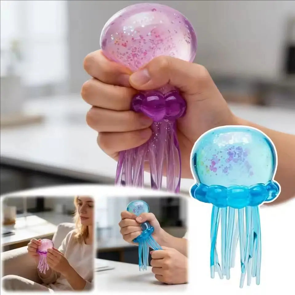 Squishies Nee Doh Meduza Zabawka do ściskania, Zabawka sensoryczna wodna Miękka galaretka do ściskania, antystresowa zabawka fidget