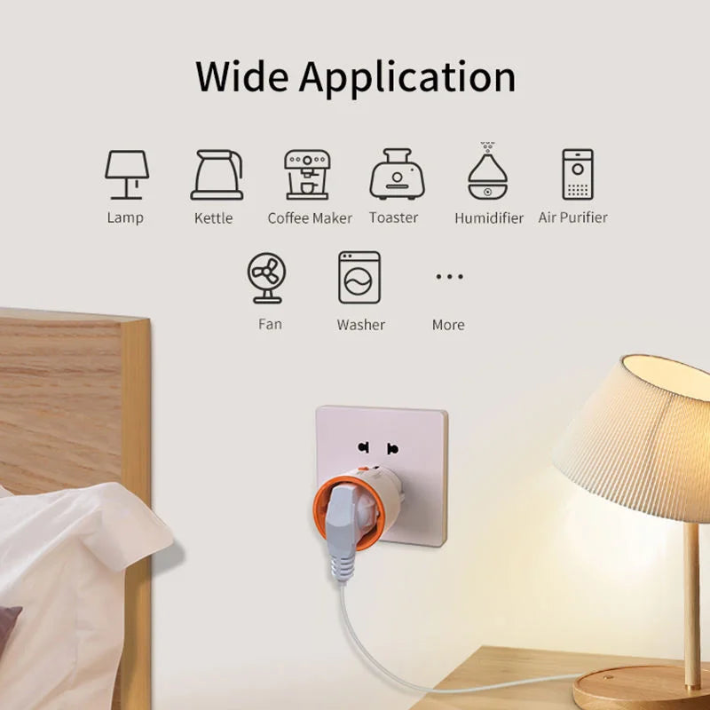 Tuya Zigbee EU Plug 16A Smart Home Voice Control Energy Monitoring Child Lock Schedule Timer Power Socket for Alexa Google Home