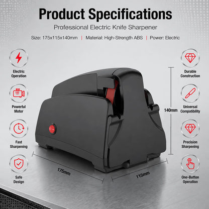 120#-1000# Grit Electric Belt Knife Sharpener for Household, Sanding Belt System, Sharpens & Repairs Quickly