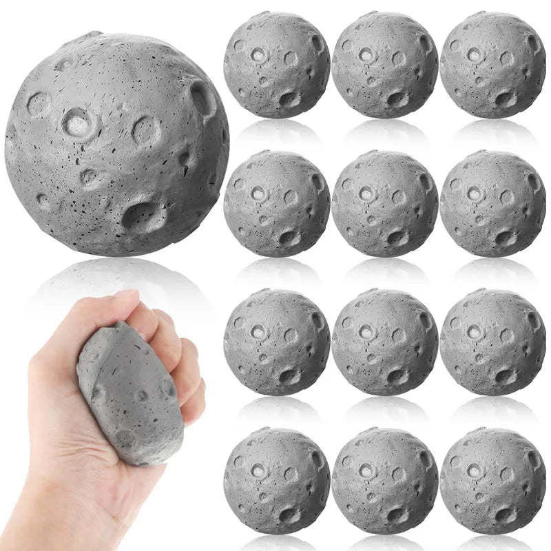 Novelty Gift Moon Sun Stress Relief Squeeze Soft Foam Ball Solar System Kids Toys Educational Antiestrés Juguetes