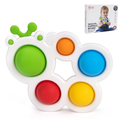 Baby Finger Toys Infant Montessori Colorful Sensory Toys Anti Stress Relief Toys Early Education Intensive Training Fidget Toys