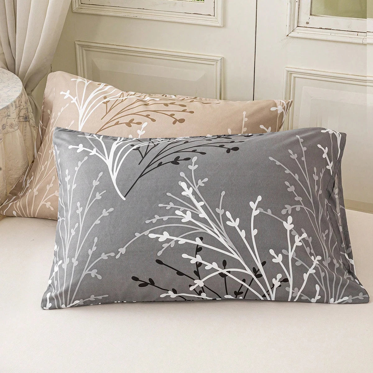 2pcs/4pcs Floral Pattern Pillow Cover Set (Pillow Inner Not Included), Soft & Comfortable, Suitable For All Seasons