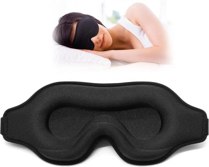 Sleep Eye Mask for Men Women, Lash Extensions 3D Sleeping Mask, Travel Blackout Night Blindfold Eye Shade Cover with Adjustable