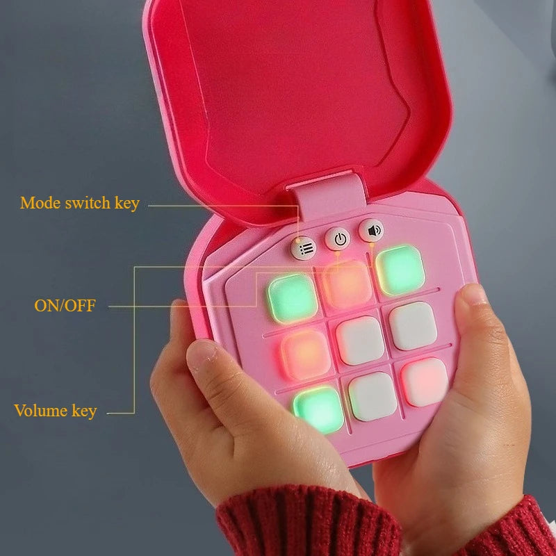 Tic-Tac-Toe Board Chess Set Portable For Adults KidsMultifunctional Electronic Games Montessori Puzzle Table Game Chess Board