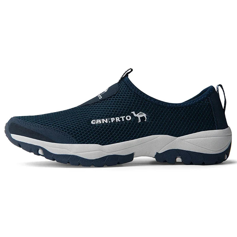 Fashion Men Casual Shoes Breathable Man Loafers Outdoor Slip-on Flats Walking Hiking Sneakers Summer Comfortable Water Shoes