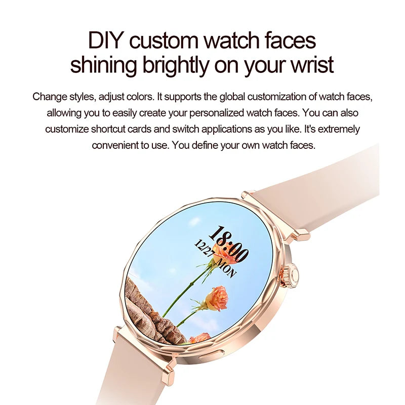 LIGE 2025 Smart Watch Women Full Circle Touch Screen Bluetooth Call Men Smartwatch Waterproof Sport Activity Fitness Watch Women