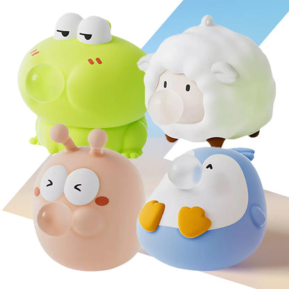 NEW Cute Animal Spitting Bubbles Squish Squeeze Toy, Anxiety Stress Relief Toys For Children and Adults, Birthday Christmas Gift