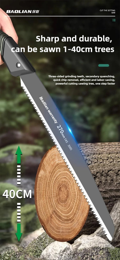 BAOLIAN Hand Saw , Japanese Style Saw, Tree Sawing Tool , Garden Logging Tool , Woodworking Saw , Household Small Handheld Tool