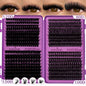 D Curl Individual Eyelash Clusters High Capacity Dense Eyelash Extension 8-16mm Suit for Different Makeup Beauty Long Lasting