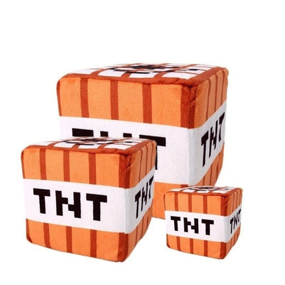 Nice Tnt Plush Pillow Cube Toy Key Chain Pendant Soft Plush Stuffed Toys Xmas Birthday Gifts For Kids Spoof Decoration