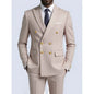 Custom Made Royal Blue Groom Tuxedo Lapel Double Breasted Men Suit Prom Wedding Party Men Suits Costume ( Jacket+Pants)