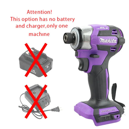 Makita DTD173 Cordless Brushless Impact Driver 1800RPM 180Nm Electric Drill for Wood Bolt T-Mode Compatible with Makita Battery