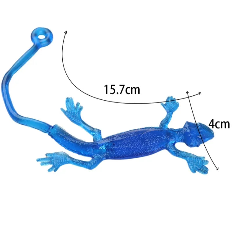 Kids Birthday Party Favors Funny Colorful Sticky Retractable Lizard Toy Pinata Filler Christmas Carnival Boys Girls Rewards