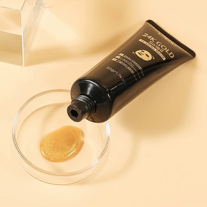 LAIKOU 24K Gold Snail Collagen Peel Off  Tearing Face Mask Deep Cleansing Remove Blackhead Face Care 50g