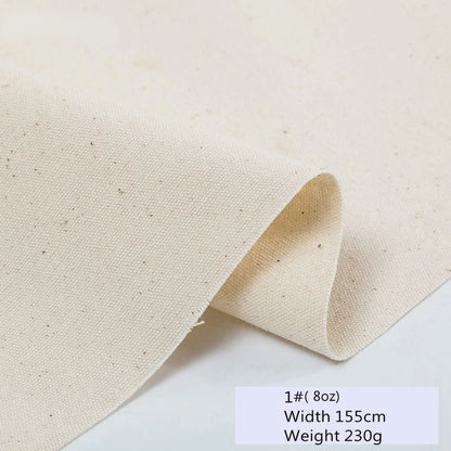 100% Cotton Primary Color Canvas Fabric By Half Meters for Sewing Sofa Cover DIY Bags Cloth Curtain Sofa Cover Material  W300073