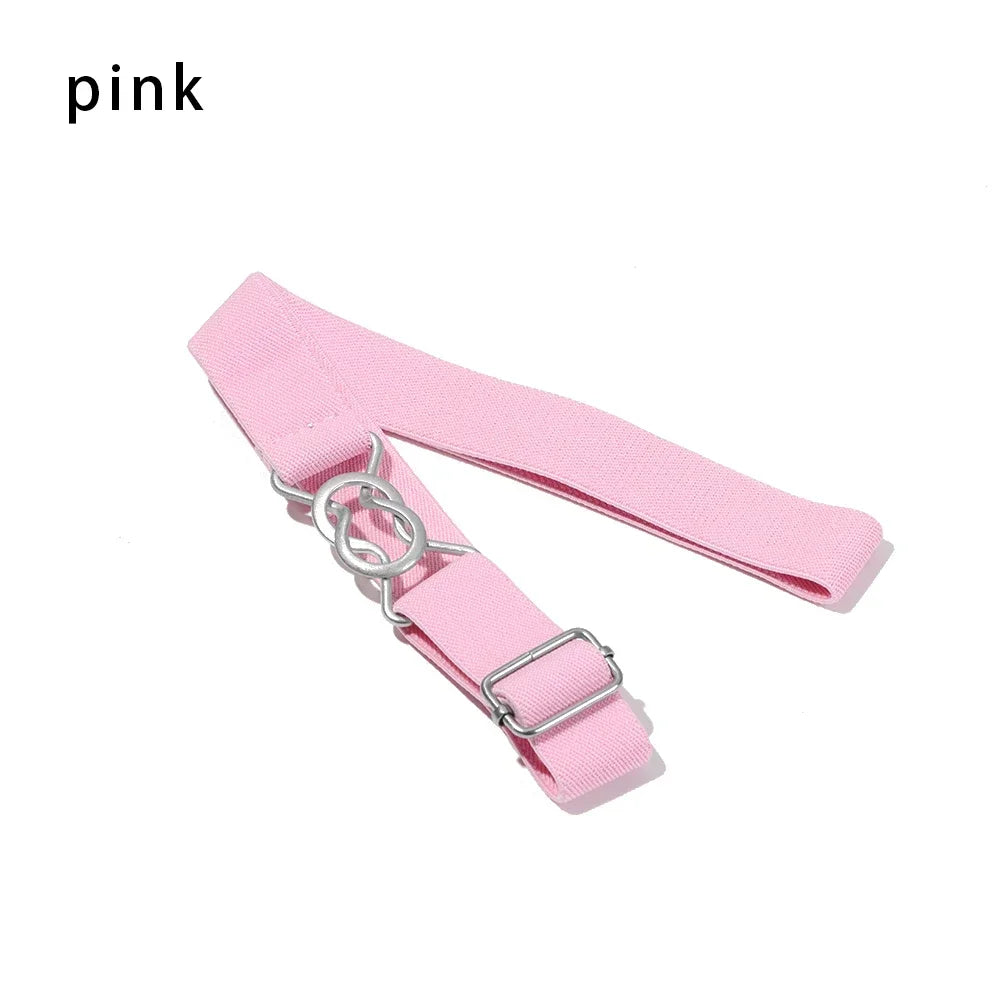 1PC Fashion Adjustable Children Elastic Belts Wide Candy Color Waist Belt Stretch Canvas Belt For Jeans Pants Kids Casual Belts