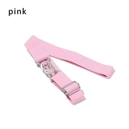 1PC Fashion Adjustable Children Elastic Belts Wide Candy Color Waist Belt Stretch Canvas Belt For Jeans Pants Kids Casual Belts