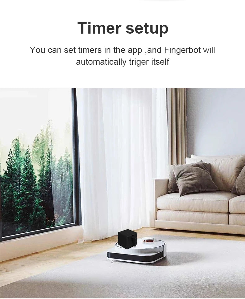Tuya Zigbee Smart Fingerbot Switch Bot Remoter Garage Curtain Button Robot BLE Pusher Work With Alexa Google Home Voice Assitant