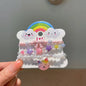 3Pcs Qute Colourful resin Bracelets Little Girls Bracelets Kit Kids Fashion Charm Bracelet Kids Jewelry Party Accessories